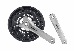 Angrenaj bicicletă Shimano cu protecție lanț (3 foi) – design modern