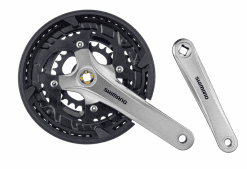 Angrenaj bicicletă Shimano cu protecție lanț (3 foi) – design modern