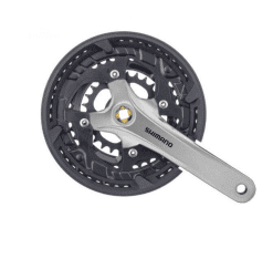 Angrenaj bicicletă Shimano cu protecție lanț (3 foi) – design modern