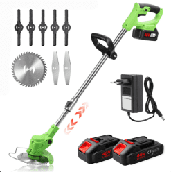 Motocoase ,Trimmer Electric 88V Profesional – 2 Baterii, Set Complet Lame, Fără Fir