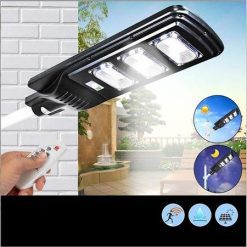 Lampa Solara LED 500W, Corp iluminat Jortan cu Incarcare Solara + Telecomanda