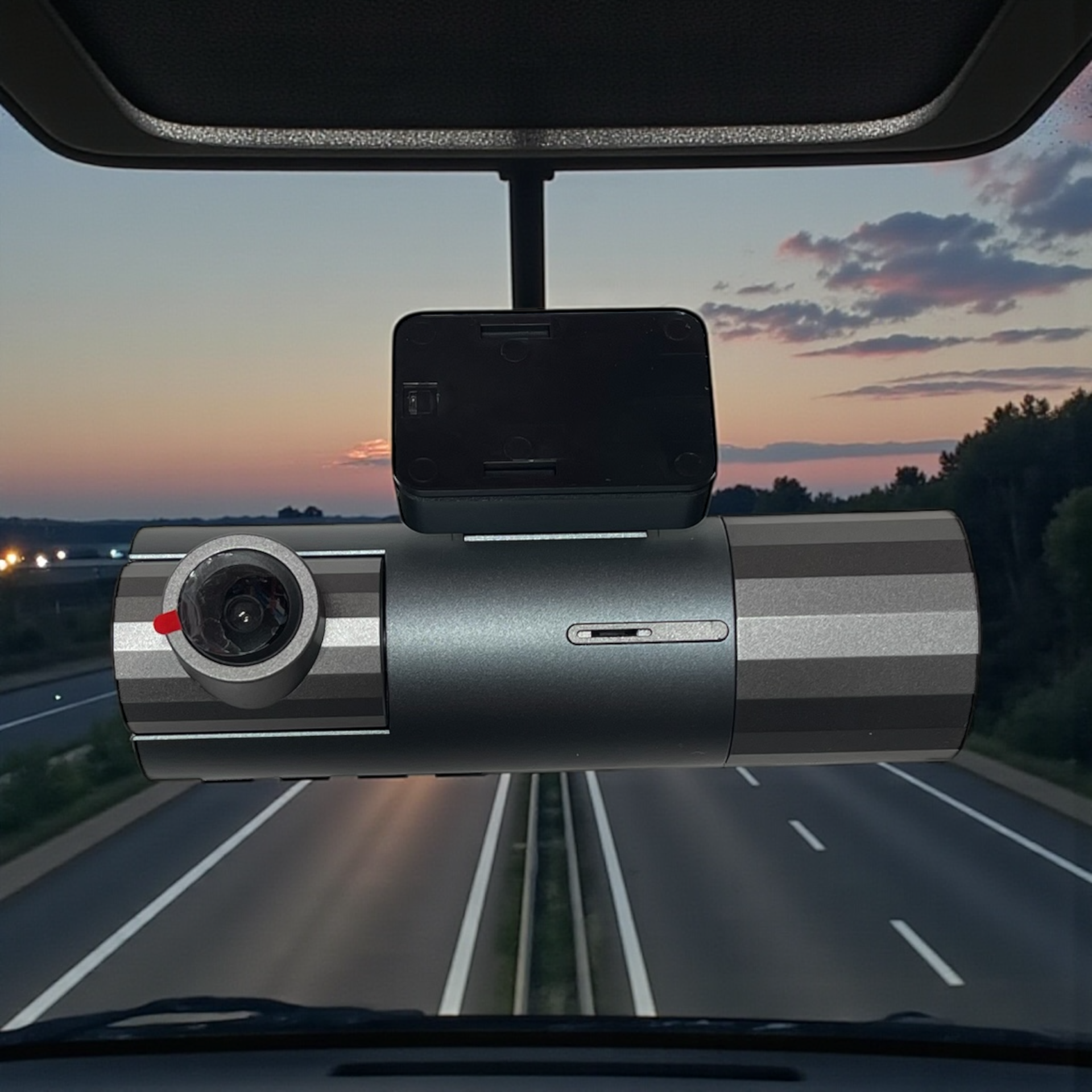 Camera auto de bord fata-spate 4K+FHD, WiFi, Night Vision, 170°, ecran IPS 3.18", aplicatie dedicata, G-sensor si monitorizare parcare - imagine 4