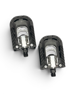 Set 2 pedale bicicleta Aluminiu, Antiderapant, Universal,10x7.1x3cm, Negru